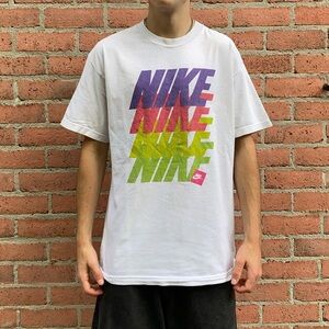 Vintage White Nike Silver Tag Tee Shirt